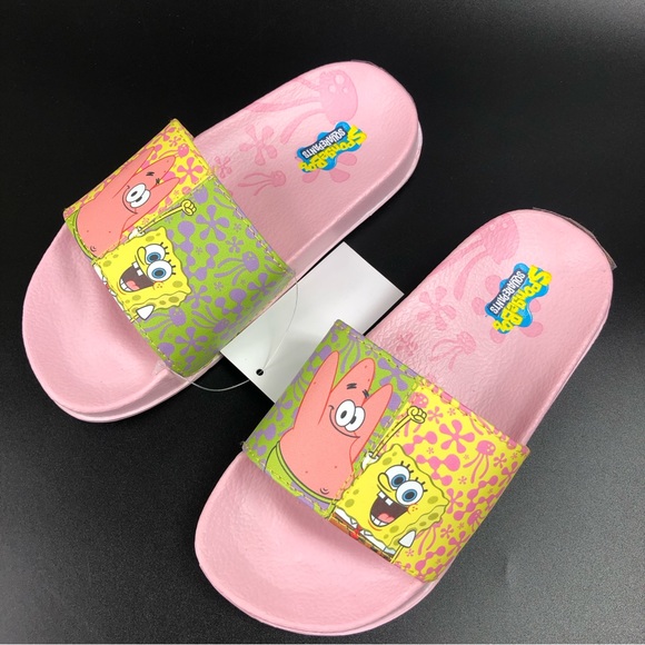 SpongeBob SquarePants and Patrick Comfort Casual Slide Sandals Size 13 - Picture 5 of 9